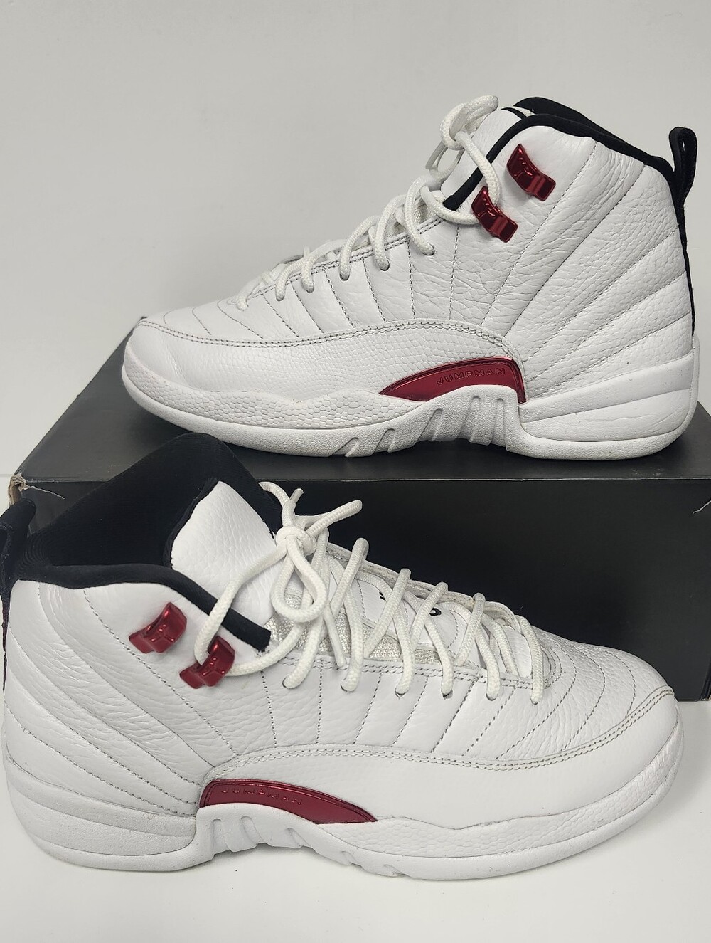 Nike Air Jordan 12 Twist Retro Size 7Y GS White Red 2021 153265-106